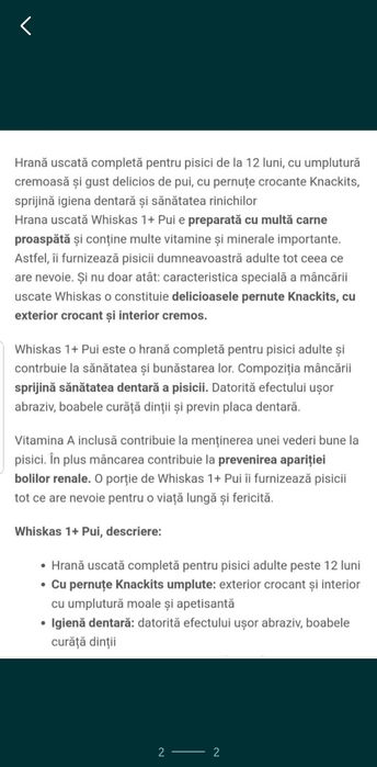 Whiskas hrana pisici