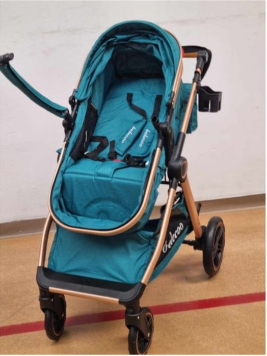 Vând Carucior Belecoo  de copii 2 in 1 cu geanta accesorii,