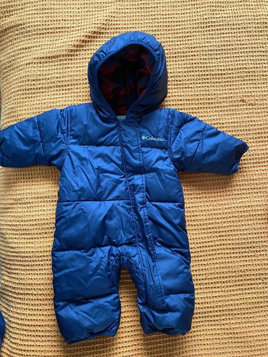 Salopeta/overall iarna Columbia baieti 100% puf&pene rata, baieti 0-3l