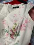 Rochie alba cu flori orsay