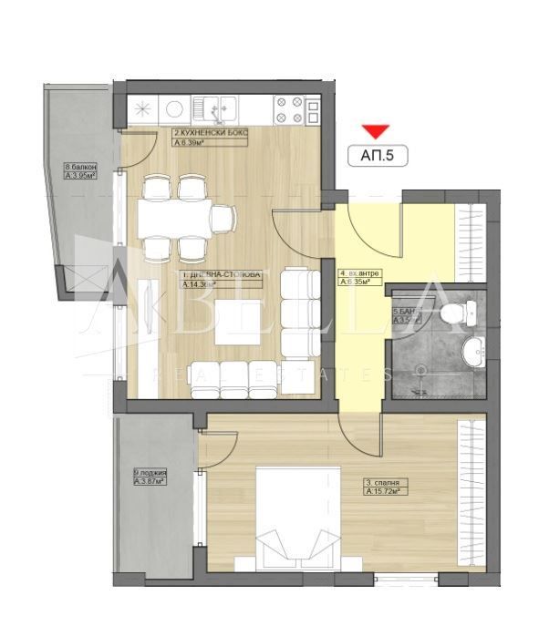 3-стаен в София-Дружба 2 площ 121 цена 293000