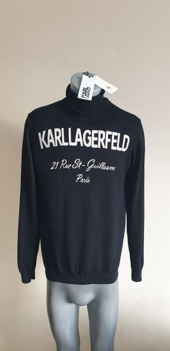 Karl Lagerfeld Merino / Wool /  M НОВО! ОРИГИНАЛ! Мъжки Пуловер Поло!