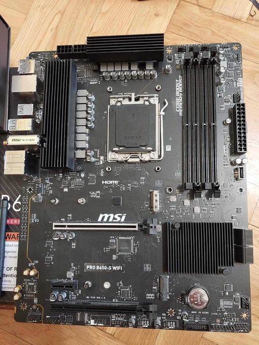 AMD Ryzen 5 7600X3D + MSI Pro B650-S Wi-Fi + BeQuiet Pure Rock 2 Black