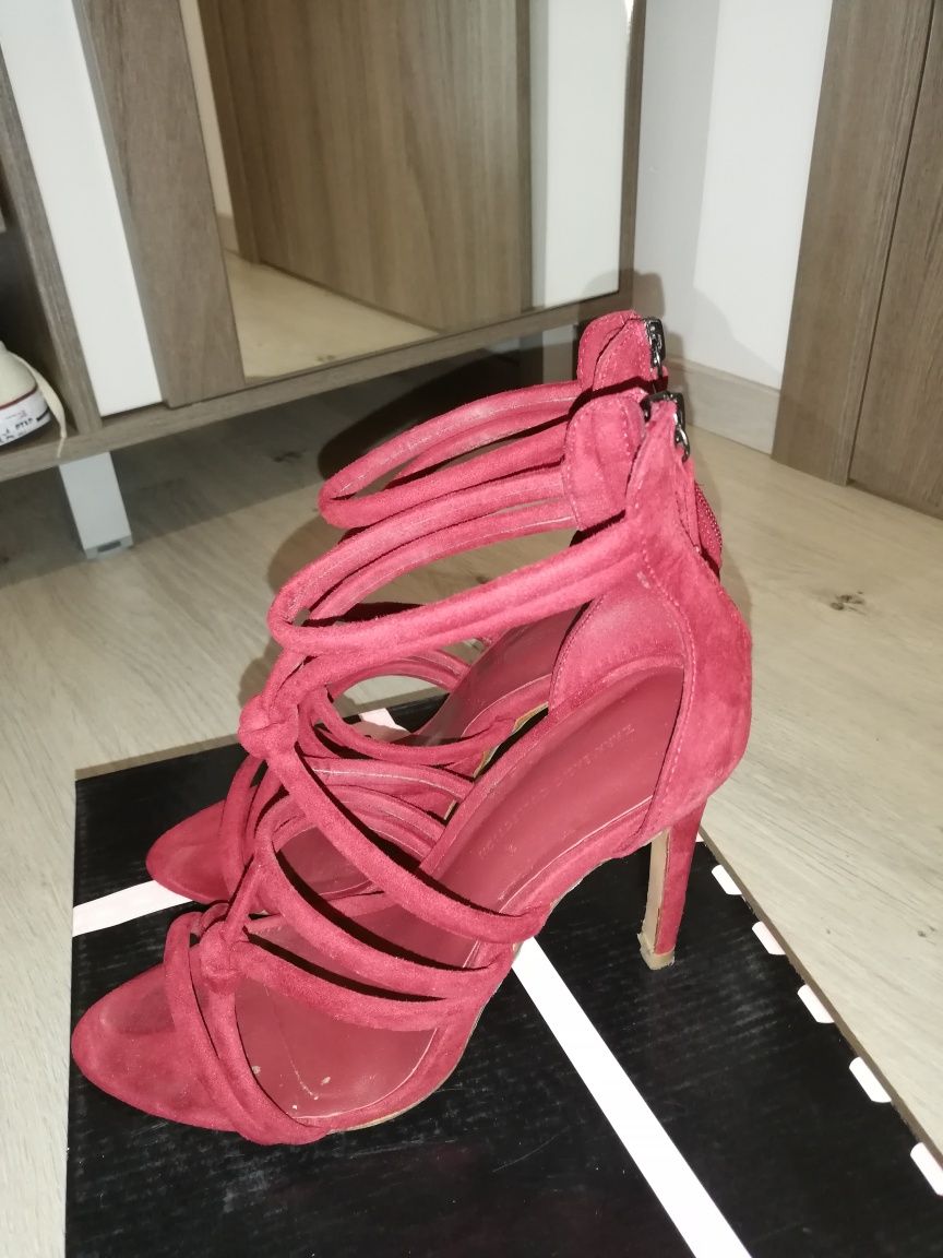 Sandale zara culoarea rosu