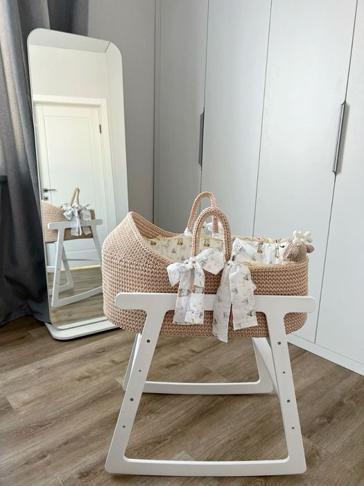 Вязаные люльки, пледы и корзины на заказ