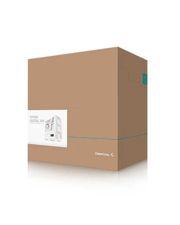Кейс (корпус) Case Deepcool CH560 DIGITAL / WHITE / DISPLAY