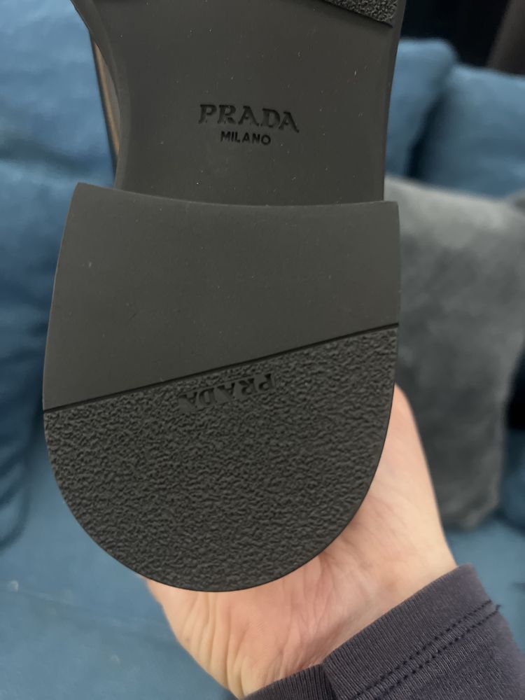 PRADA Logo leather ankle boots. НОВИ и 100%ОРИГИНАЛНИ