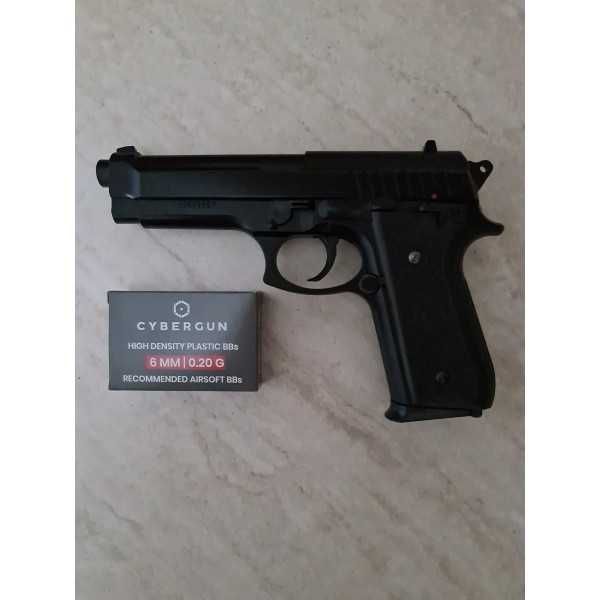 Pistol airsoft Taurus PT92 metal slide cu armare manuala(arc)