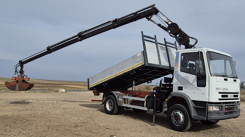 Iveco Eurocargo 13E180 ,Basculabil,Macara HIAB!!! Radiocomanda!!!