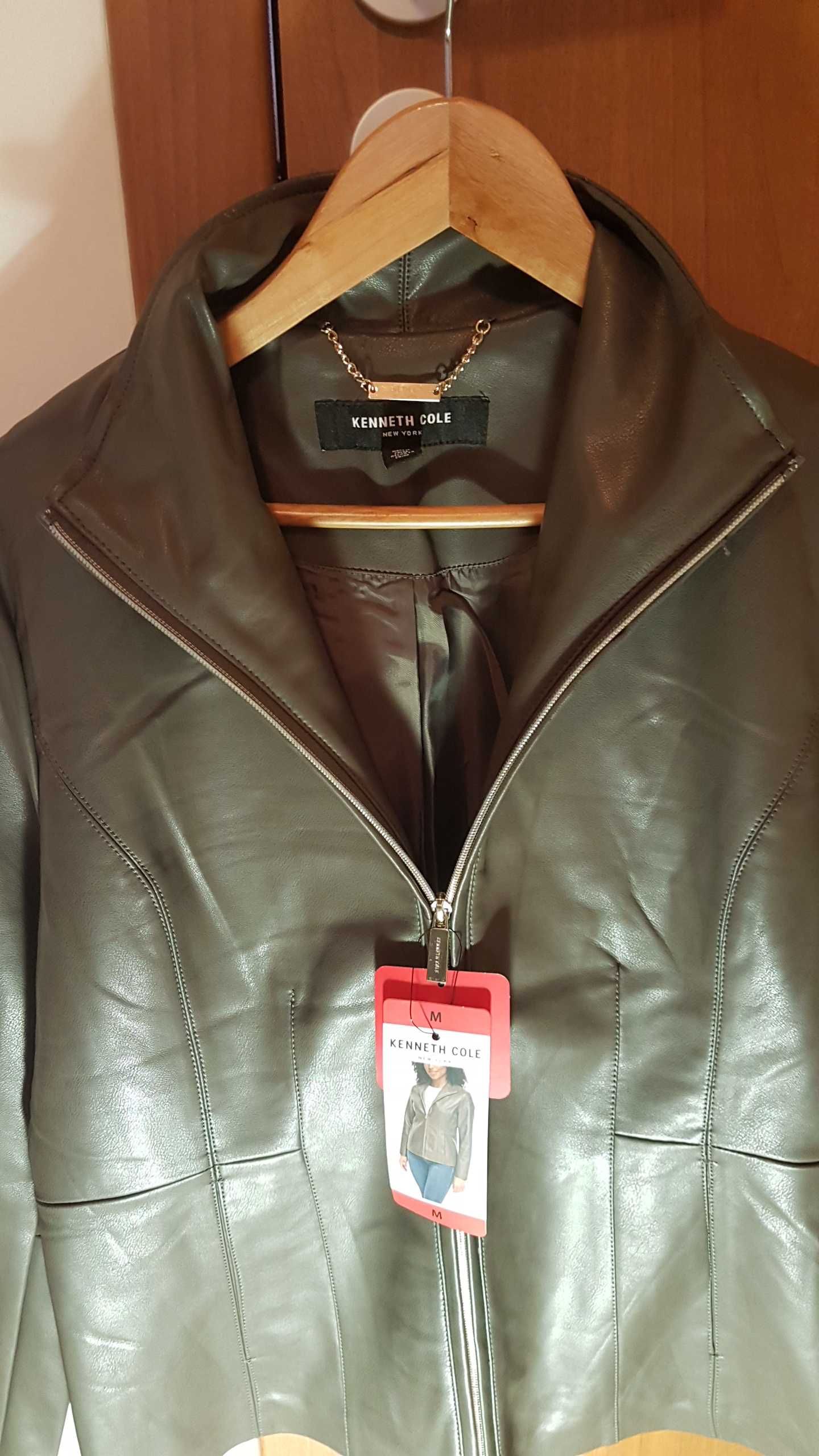 Ново дамско стилно яке Kenneth Cole изкуствена кожа размер М