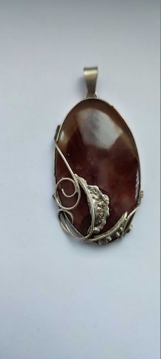 Серебряный кулон с очень редким камнем МЕЛОДИТ