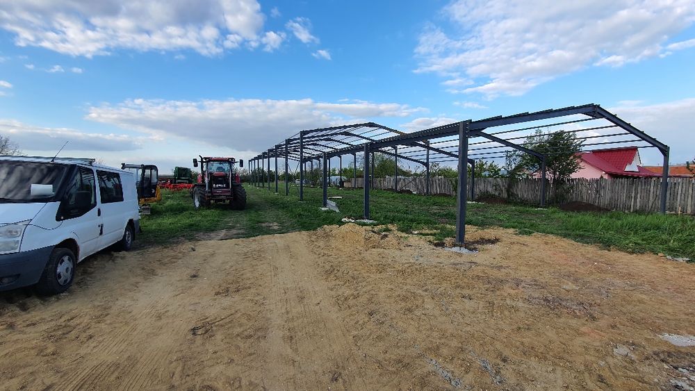 Hala 12x50m schelet complet cu montaj la super pret vand hala completa