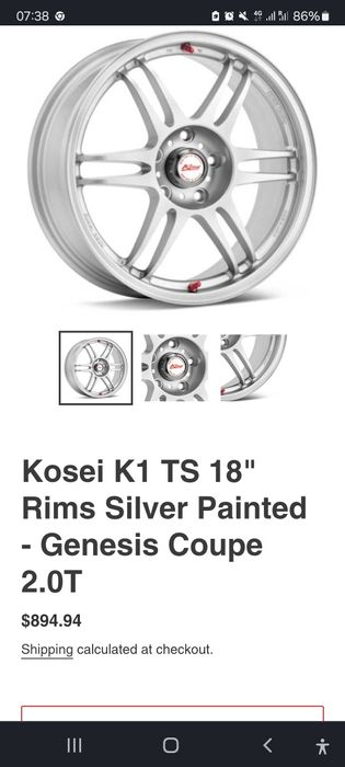 Jante R18 Ultra Usoare 5x100/5x112 Originale Kosei Racing Japan JDM