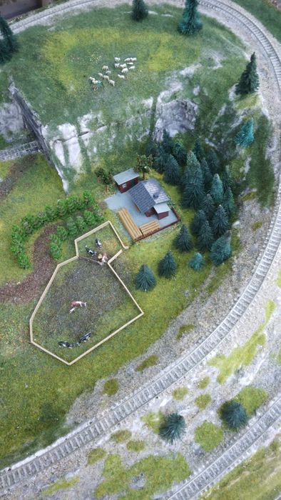 Diorama trenulet electric scara n