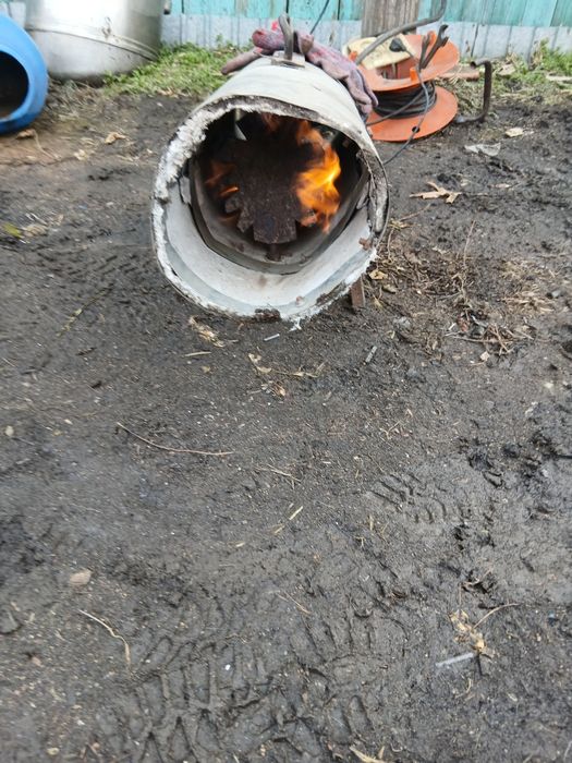 Газовая пушка оцинковка и азбест лист, 30-40квт