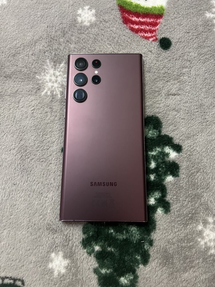 Samsung Galaxy S22 Ultra Burgundy, 128GB, la cutie cu GARANTIE