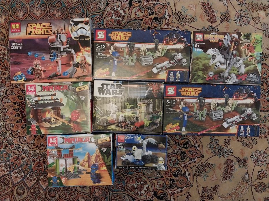 8 наборов аналога лего, цена за всё