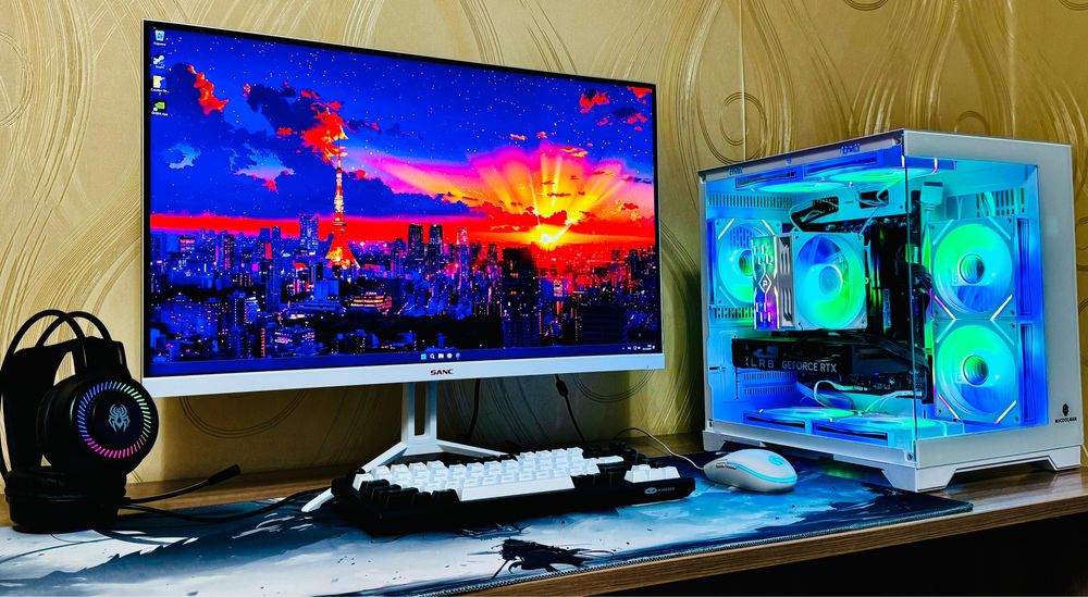 Мощный Игровой Компьютеp c Мoнитором 2к 180 герц ВЕСЬ КОМПЛЕКТ