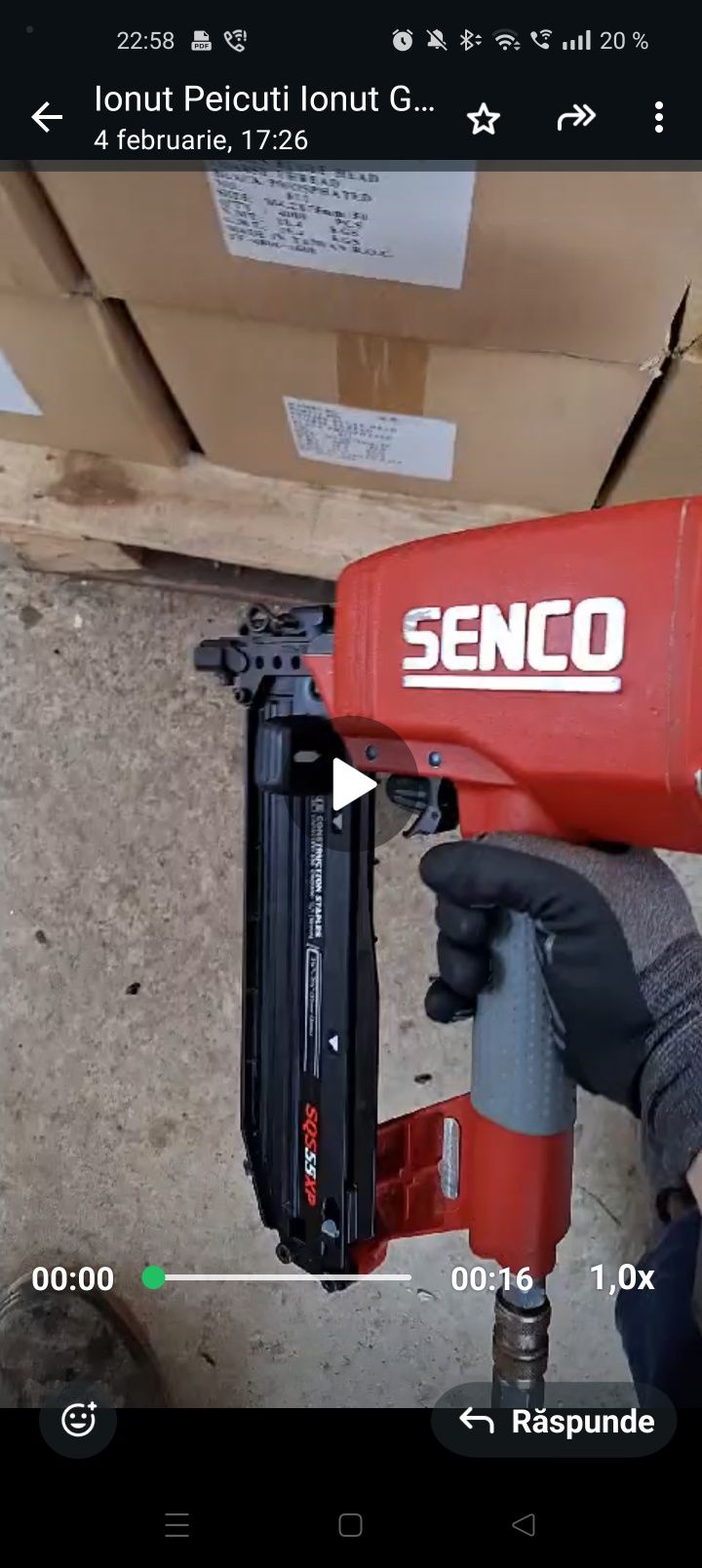 Capsator pneumatic SENCO