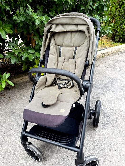 Количка Cybex Balios S Lux маслено зелен цвят Classic Beige