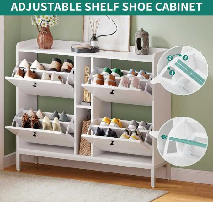 YITAHOME шкаф за обувки с 4 капака