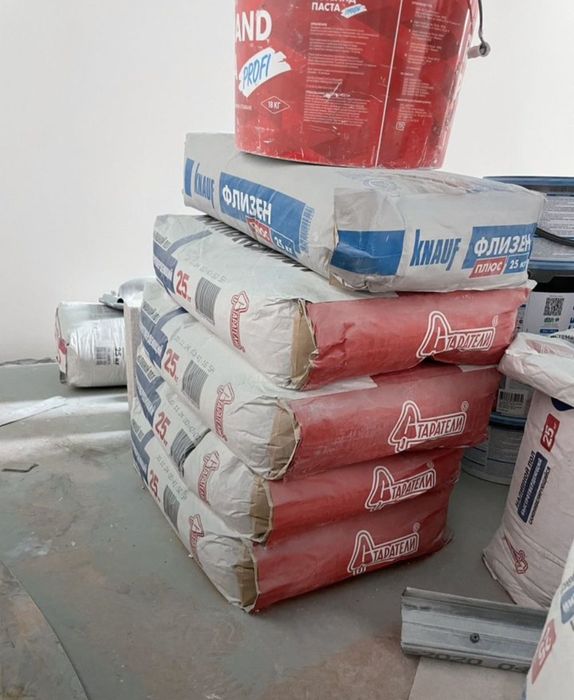 Остатки стройматериалов после ремонта