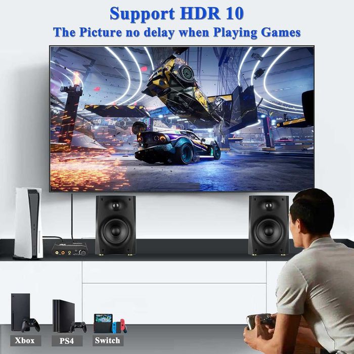 2.0 Audio Extractor, 4K HDMI аудио конвертор към HDMI