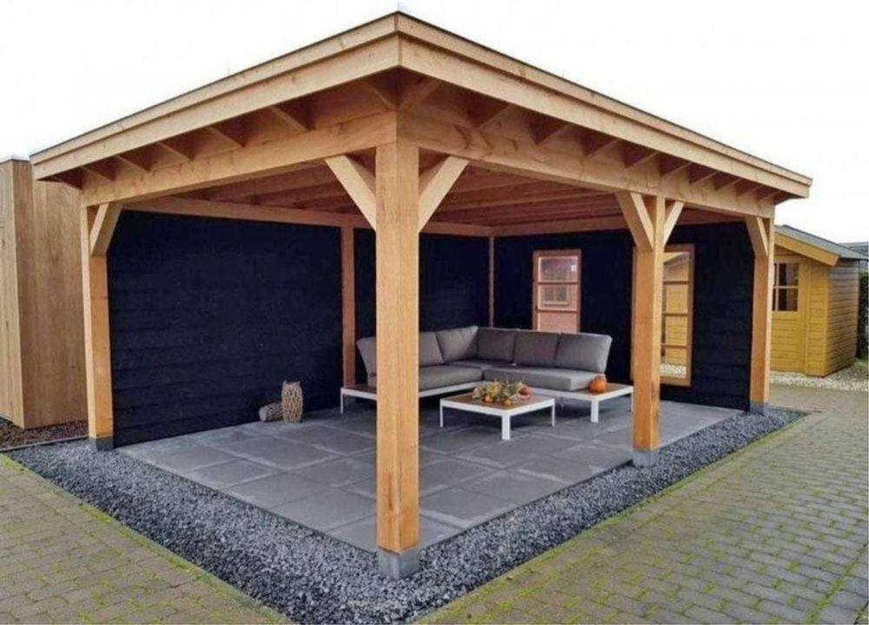 Foisoare, Terase, Case si Cabane stil A-Frame din structura de lemn