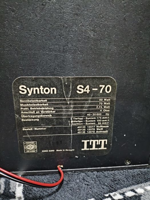 Boxe ITT synton S4 70