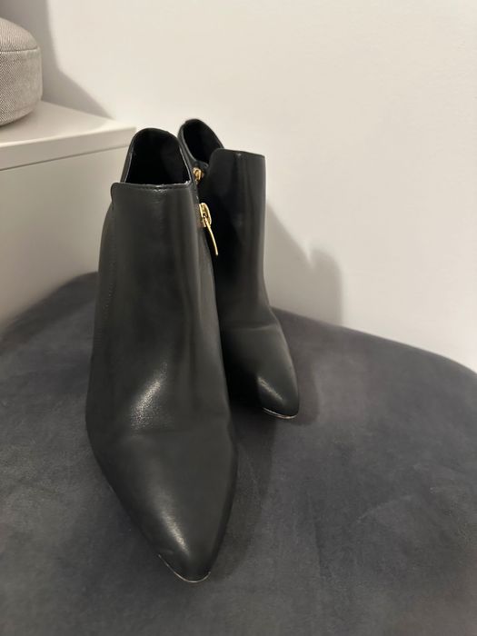 Botine cu toc, damă, Clarks , piele naturală, mărimea 37