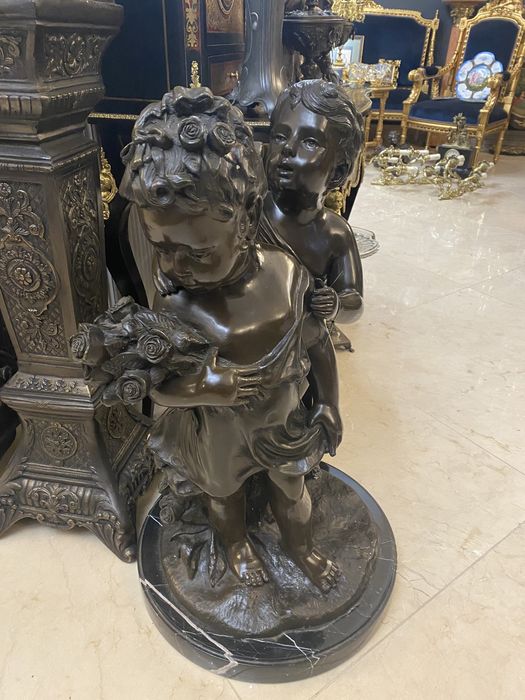 Statueta bronz masiv/ A.Moreau