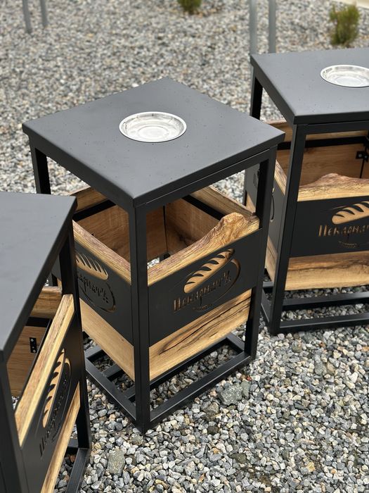 Кош за боклук масив за вашия бизнес с лого