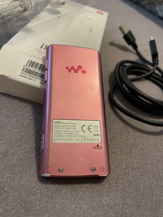 MP3 Player Audio SONY Walkman NWZ-E453 Rosu + Casti InEar Huawei Noi