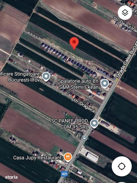 De vânzare teren intravilan – 370 MP, Vidra, Ilfov,  cu gaz si curent