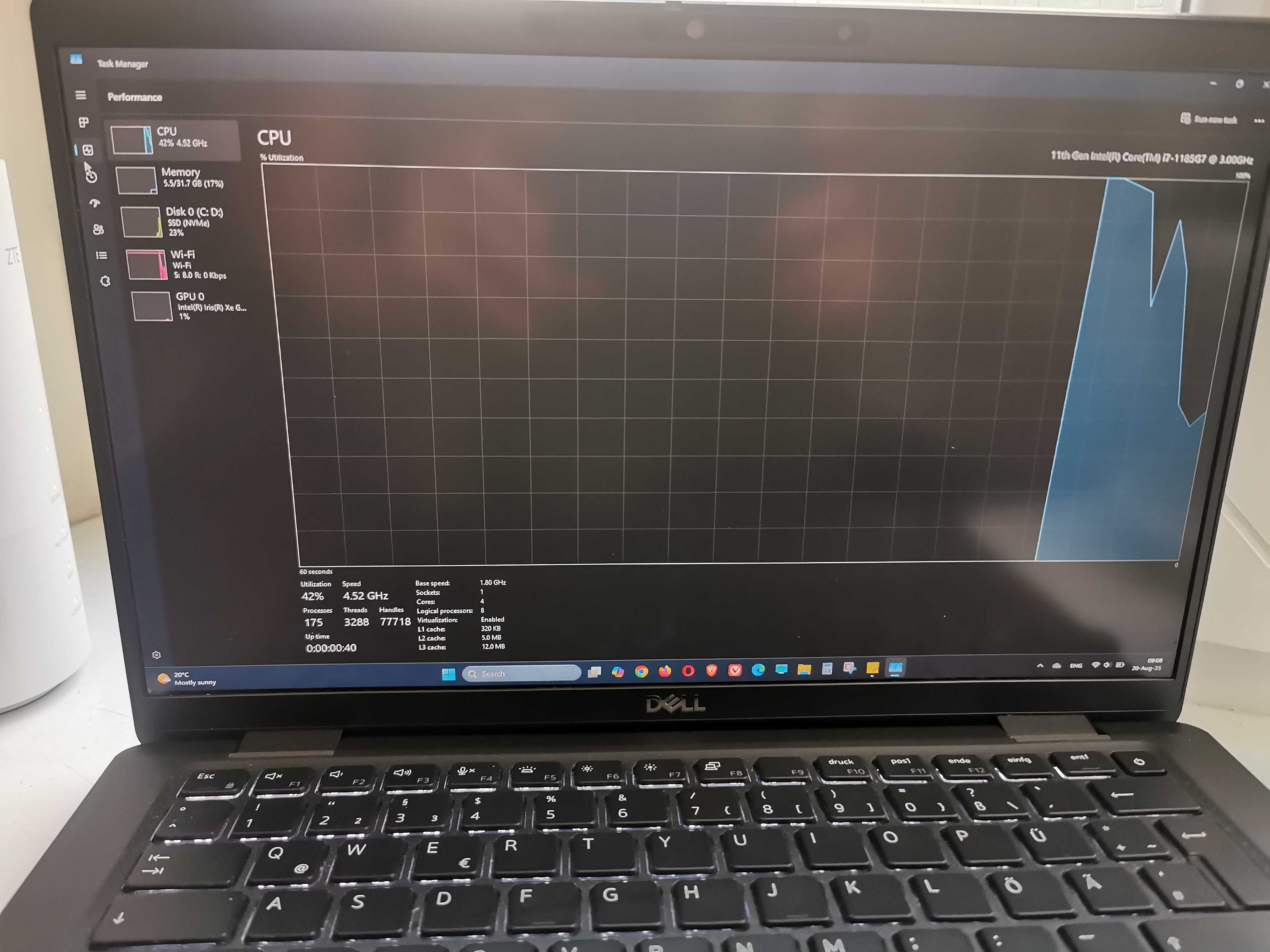Лаптоп Dell Latitude 7420, Intel Core i7 1185G7, 32GB RAM DDR4/1TB /4K