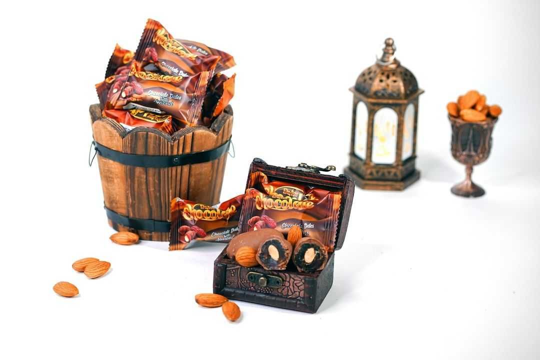 Арабские Шоколадные финики с миндалем, 500 гр натуральный