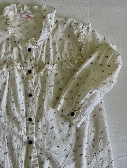 Bluza cu imprimeu cirese