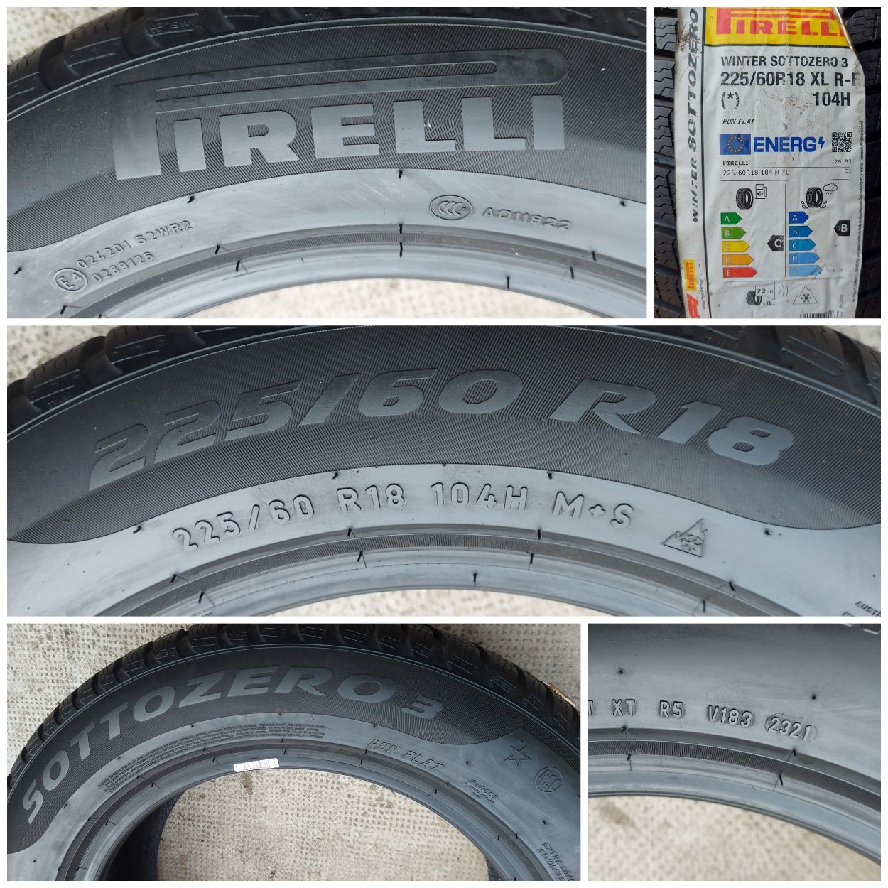 O bucată 235/225 60 R18 M+S iarnă - una Pirelli