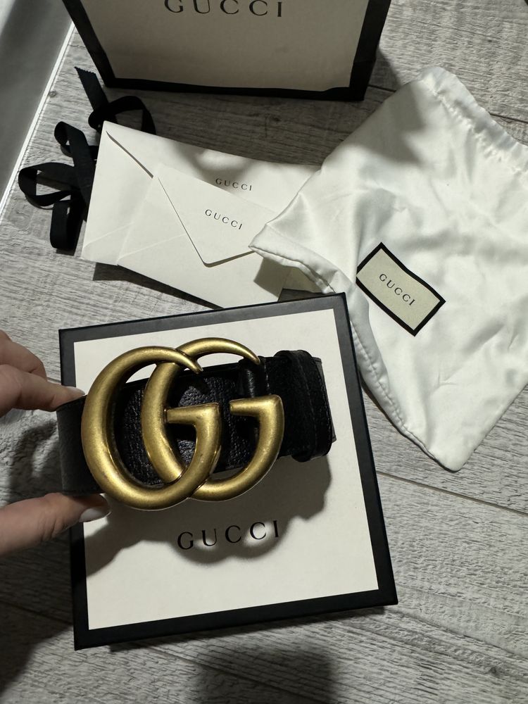 Curea Gucci GG buckle belt