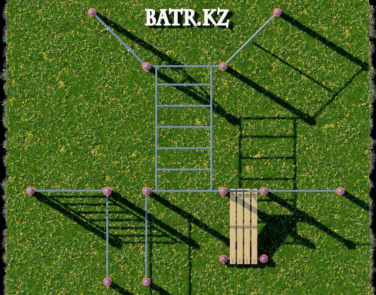 Воркаут BS-74 от завода BATR.KZ! Турник, Шведская стенка, Тренажеры!