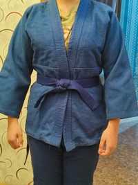 Продам кимоно синее Mizuno