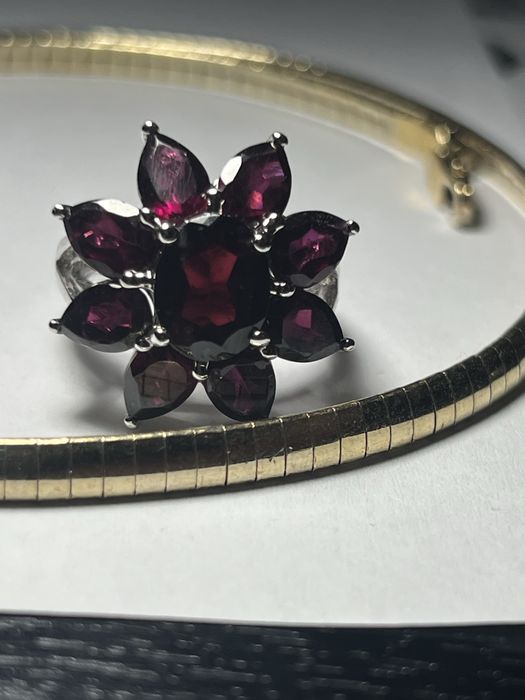 Inel argint si lant argint aurit MILOR