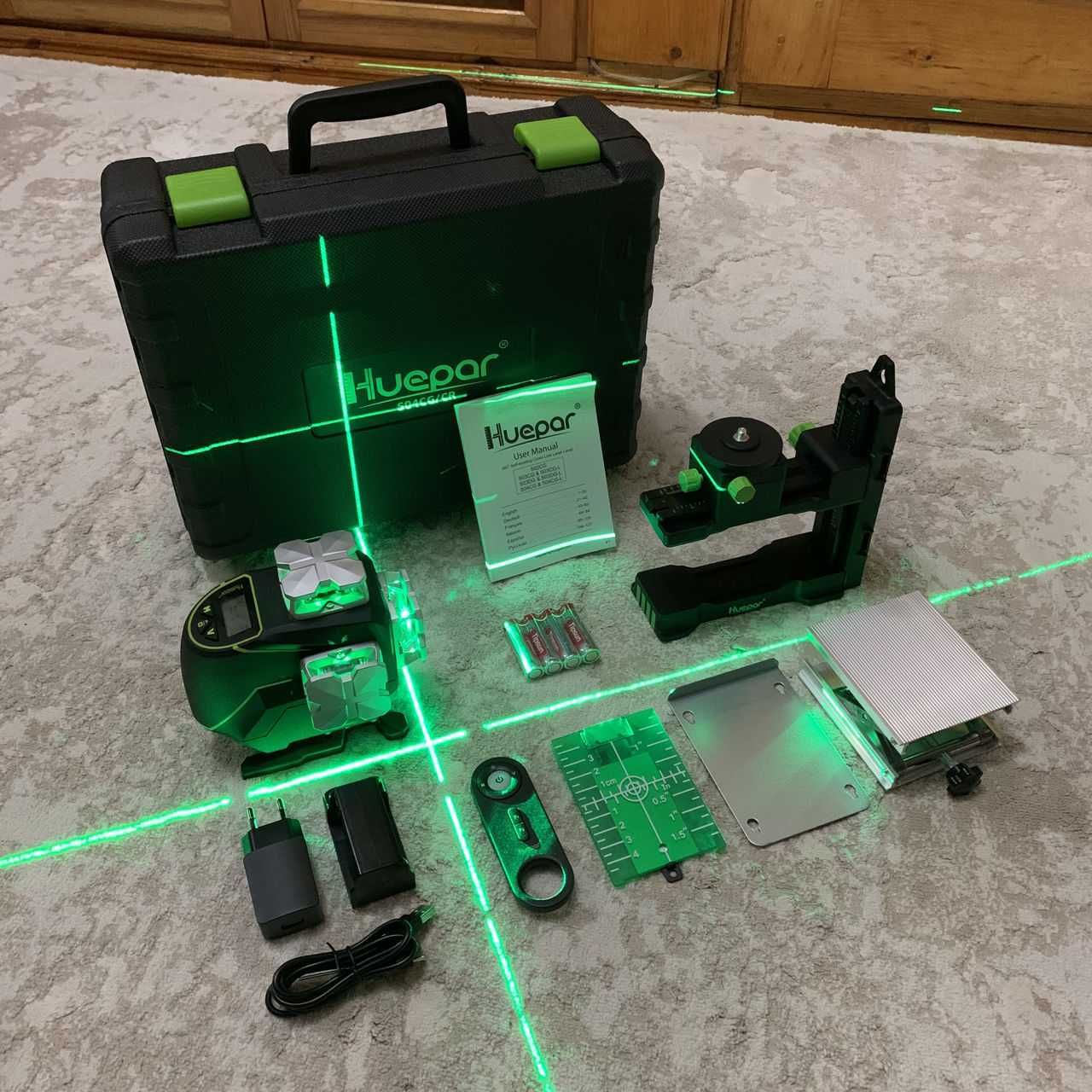Nivela Laser Huepar S04CG 4D – 16 linii NOU!