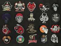 Petic/Patch/Emblema brodat geaca/vesta/etc piele/textil moto/rock/punk