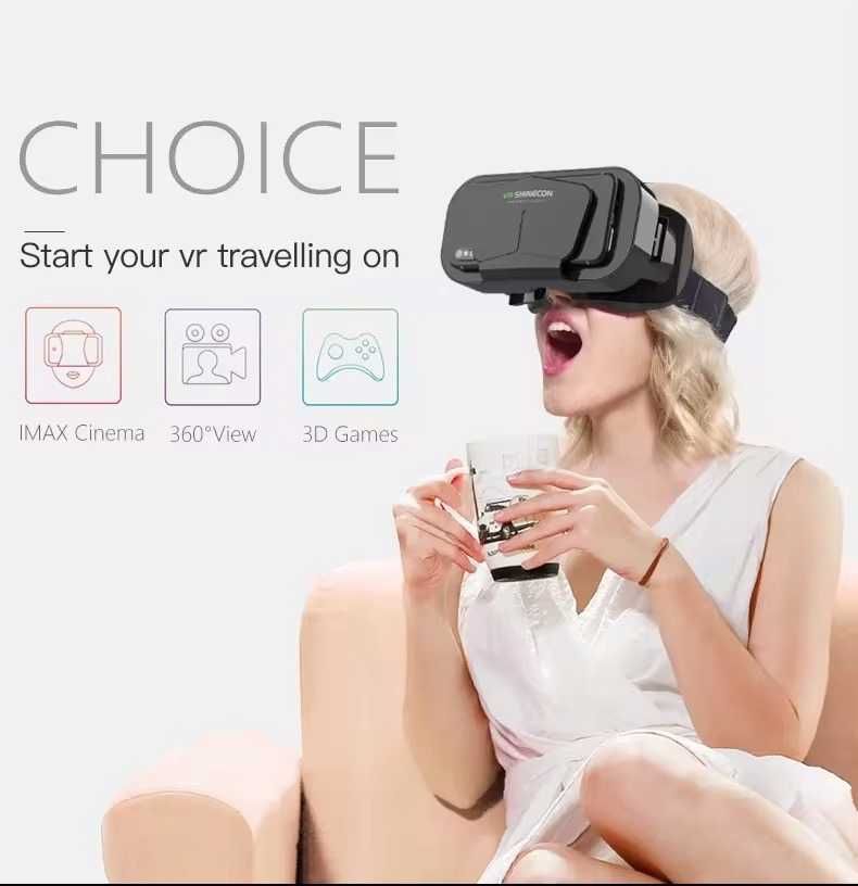 Очила за виртуална реалност VR Shinecon + ДЖОЙСТИК, 3D IMAX VR очила
