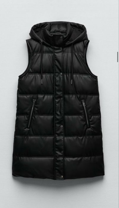 Zara / Зара дамски кожен елек
