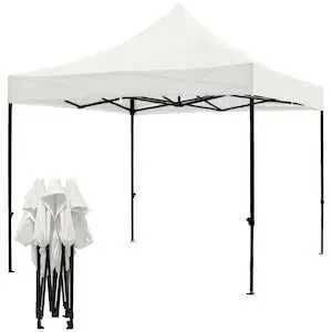 Pavilion cort pliabil 3 m x 3 m camuflaj bej negru verde albastru alb