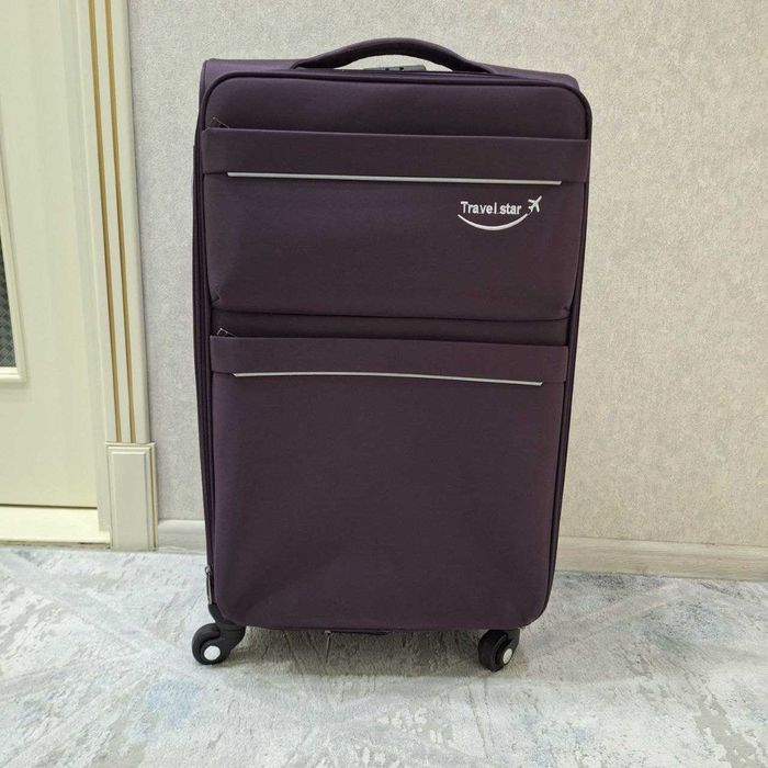 чемодан матерчитый почти новый