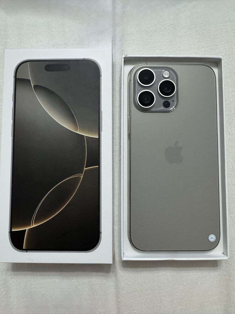Срочно продам I phone 16 pro max новый в отличном состоянии