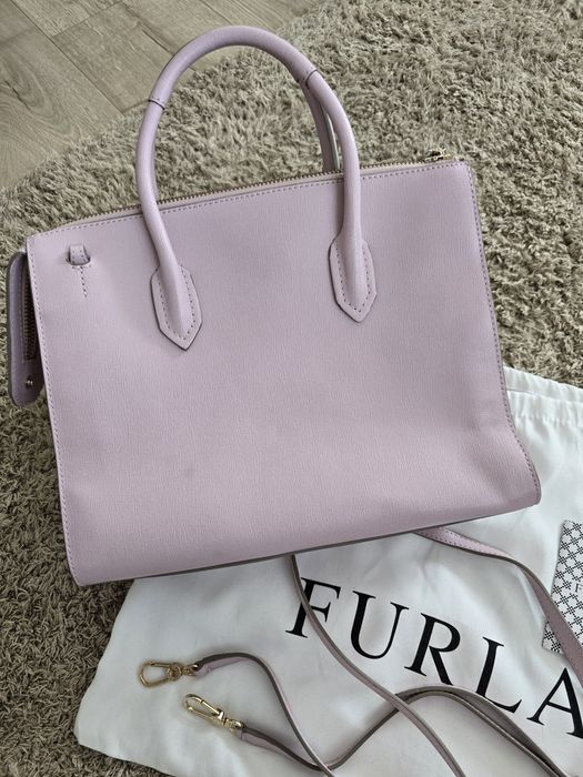 Чанта furla-  цвят розово